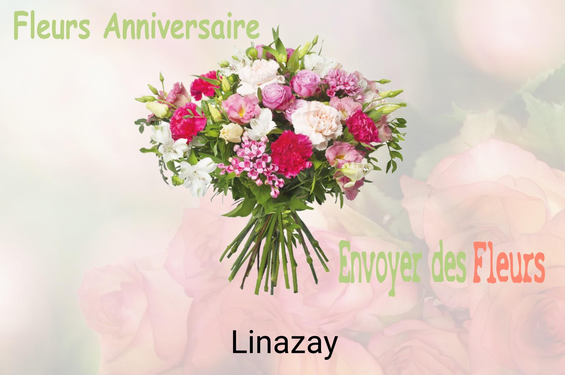 Bouquet de fleurs d’anniversaire livré à Linazay